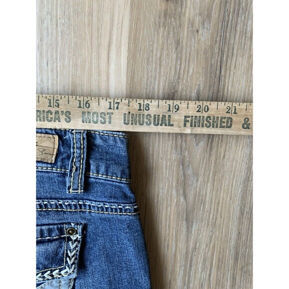 Supplies By Union Bay Tummy Smoothing Jeans Style Amy Embroidered Pockets Sz 14 - Picture 14 of 15